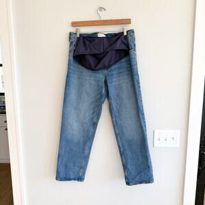 Abercrombie & Fitch The 90's Straight Denim Maternity Jeans Blue 30